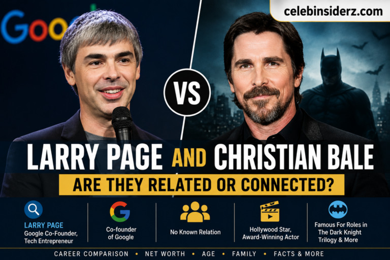 Larry Page and Christian Bale